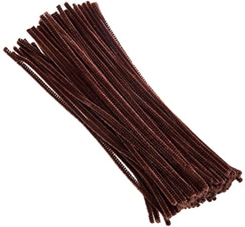 8 MM Dark Brown Pipe Cleaner for Craft | DIY Chenille Stem for Flowers & Crafts