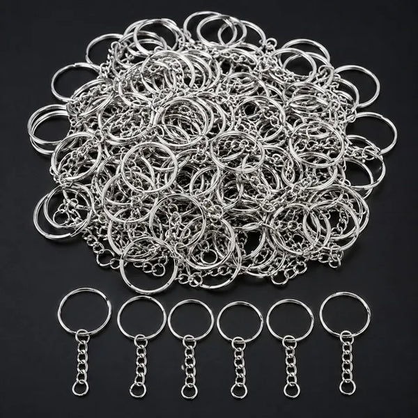 Silver Plated Alloy Split Keyring