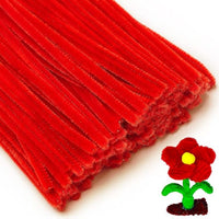 8 MM Red Pipe Cleaner for Craft | DIY Chenille Stem for Flowers & Crafts