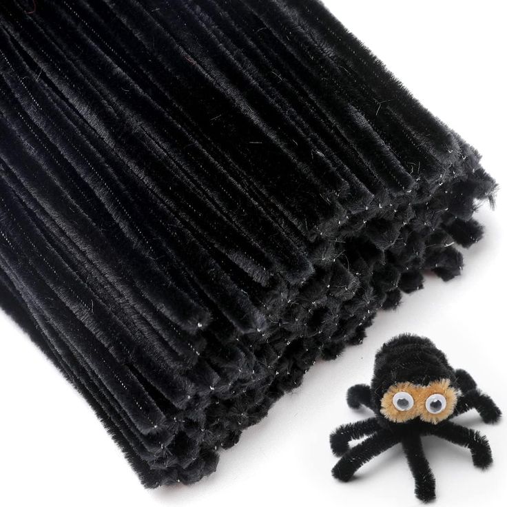8 MM Black Pipe Cleaner for Craft | DIY Chenille Stem for Flowers & Crafts