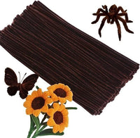 8 MM Dark Brown Pipe Cleaner for Craft | DIY Chenille Stem for Flowers & Crafts
