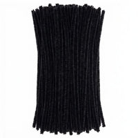 8 MM Black Pipe Cleaner for Craft | DIY Chenille Stem for Flowers & Crafts