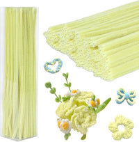 8 MM Light Yellow Pipe Cleaner for Craft | DIY Chenille Stem for Flowers & Crafts