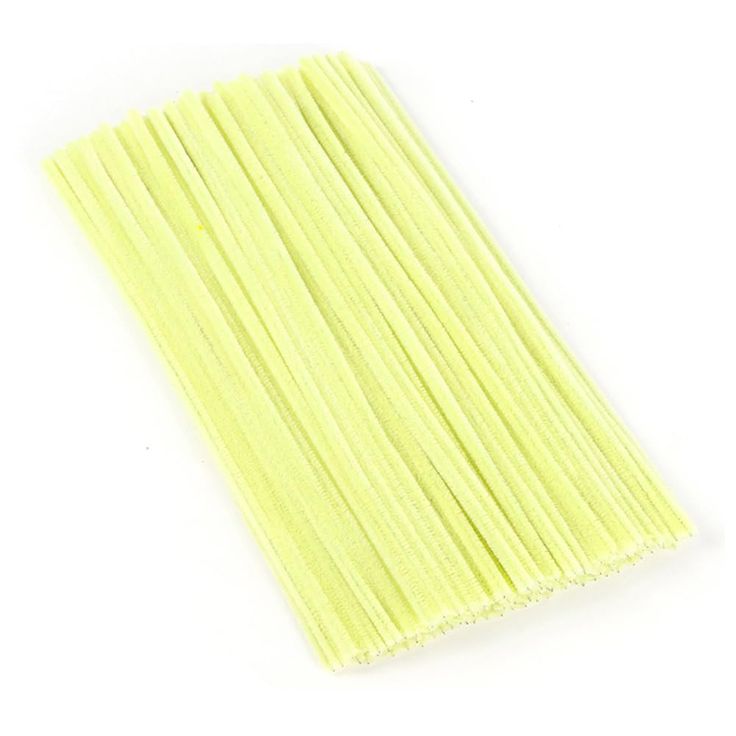 8 MM Light Yellow Pipe Cleaner for Craft | DIY Chenille Stem for Flowers & Crafts