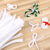 8 MM White Pipe Cleaner for Craft | DIY Chenille Stem for Flowers & Crafts