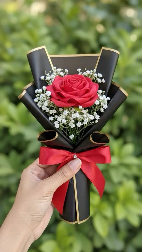 Single Rose Bouquet