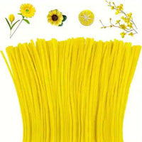 8 MM Yellow Pipe Cleaner for Craft | DIY Chenille Stem for Flowers & Crafts