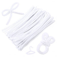 8 MM White Pipe Cleaner for Craft | DIY Chenille Stem for Flowers & Crafts