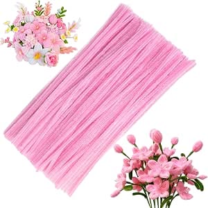 8 MM Baby Pink Pipe Cleaner for Craft | DIY Chenille Stem for Flowers & Crafts