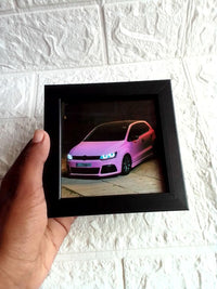 4×4 Mini Half-Inch Photo Frame – Black